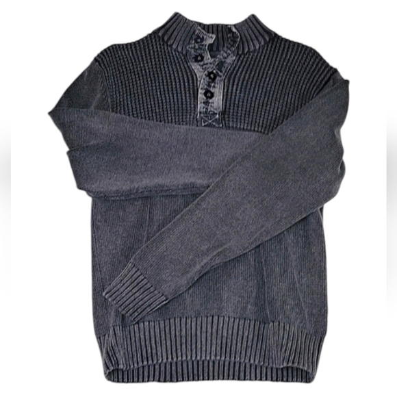 BKE Other - Buckle BKE Men's Gray Standard Fit Quarter Button Pullover Sweater, Size X-Small